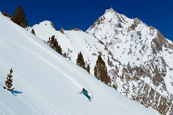 Mathieu Crepel sur les pentes de la Mongie.