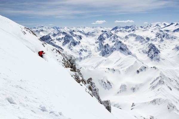 ski freeride descente du pic du midi de bigorre