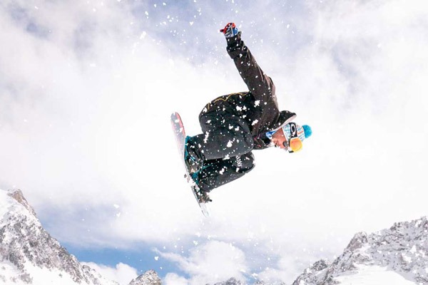 snowboard freerider au grand tourmalet